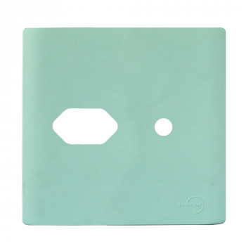 Placa p/ 1 Tomada + furo 4x4 - Novara Siciliano